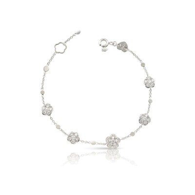 Bracelet Pasquale Bruni Figlia Dei Fiori en or blanc et diamants