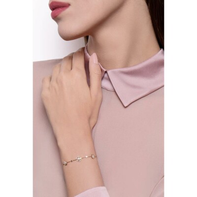 Bracelet Pasquale Bruni Figlia Dei Fiori en or rose, diamants et diamants bruns