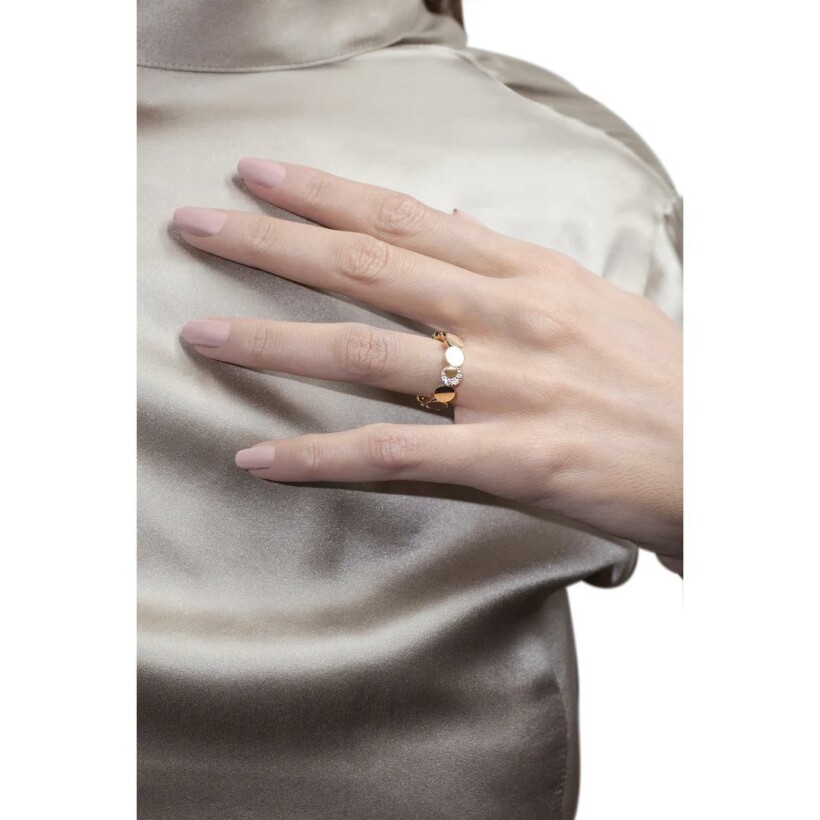 Pasquale Bruni Luce ring in rose gold and diamonds
