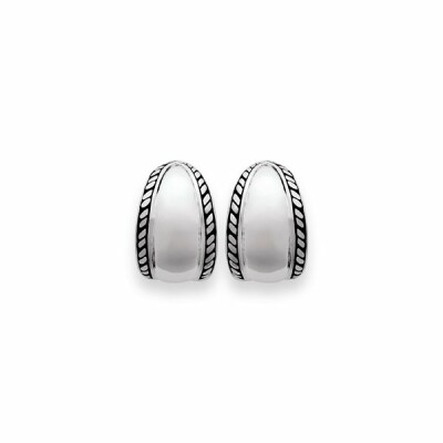 Boucles d'oreilles créoles en argent