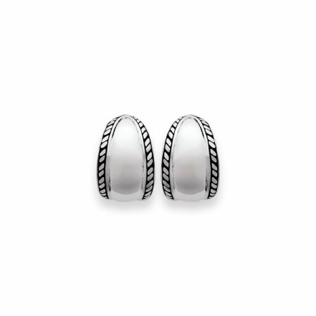 Boucles d'oreilles créoles en argent