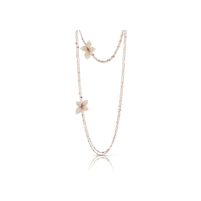 Collier Pasquale Bruni Giardini Segreti en or rose, diamants et diamants bruns