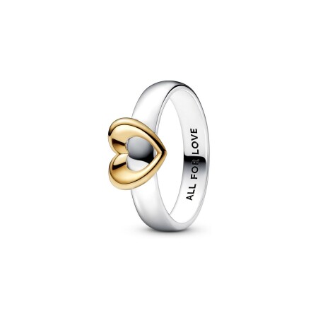 Bague Pandora en argent et métal doré taille 54