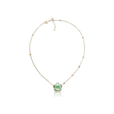 Pasquale Bruni Bon Ton necklace in rose gold, prasiolite and diamonds