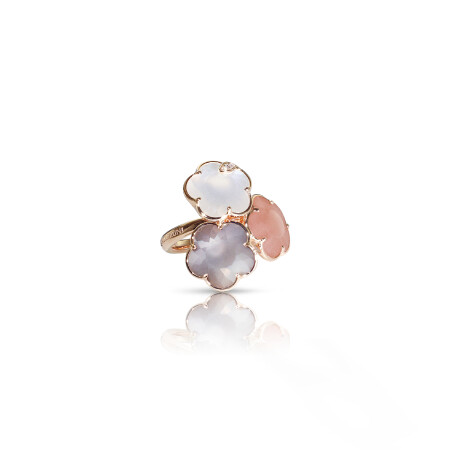 Bague Pasquale Bruni Bouquet lunaire en or rose, pierres de lune et diamants