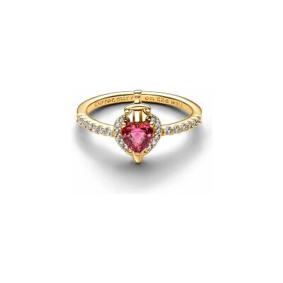 Bague Disney x Pandora Les Méchants, Reine-Sorcière en métal doré et oxydes de zirconium, taille 52