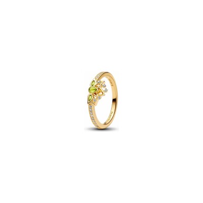 Bague Pandora X Disney Diadème Princesse Disney Tiana en métal doré, taille 54