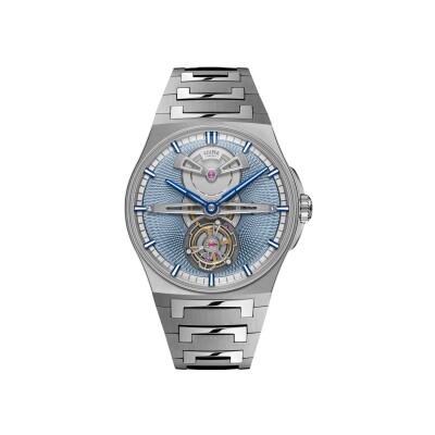 Montre Czapek Antarctique Tourbillon Guilloché Singularité - Glacier Blue