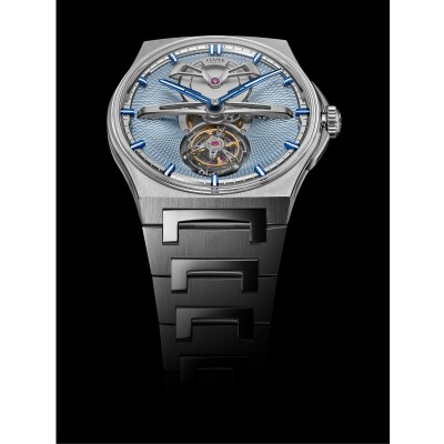 Montre Czapek Antarctique Tourbillon Guilloché Singularité - Glacier Blue