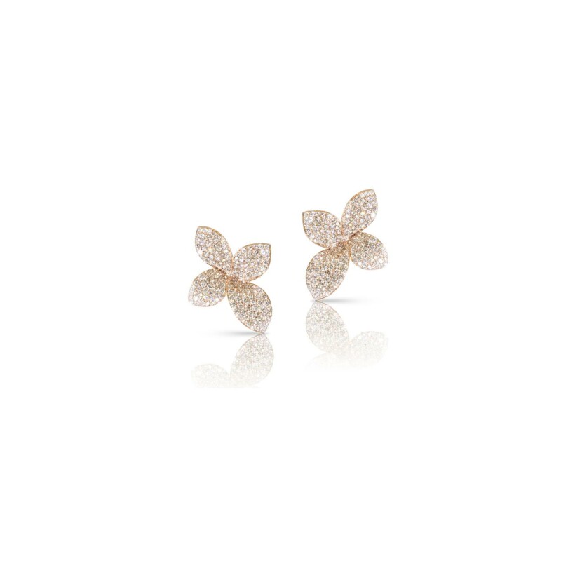 Pasquale Bruni Giardini Segreti earrings in rose gold and diamants