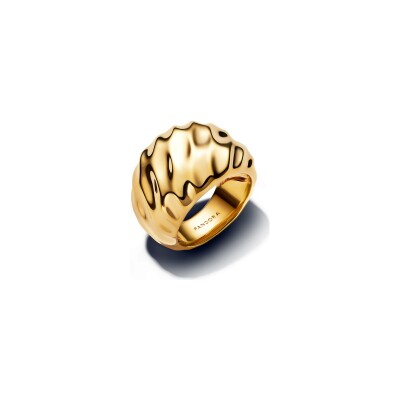 Bague Pandora Spectaculaire Ondulée en métal doré, taille 56