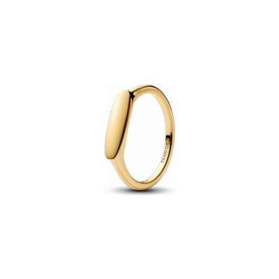 Bague Pandora Barre Gravable en métal doré, taille 52