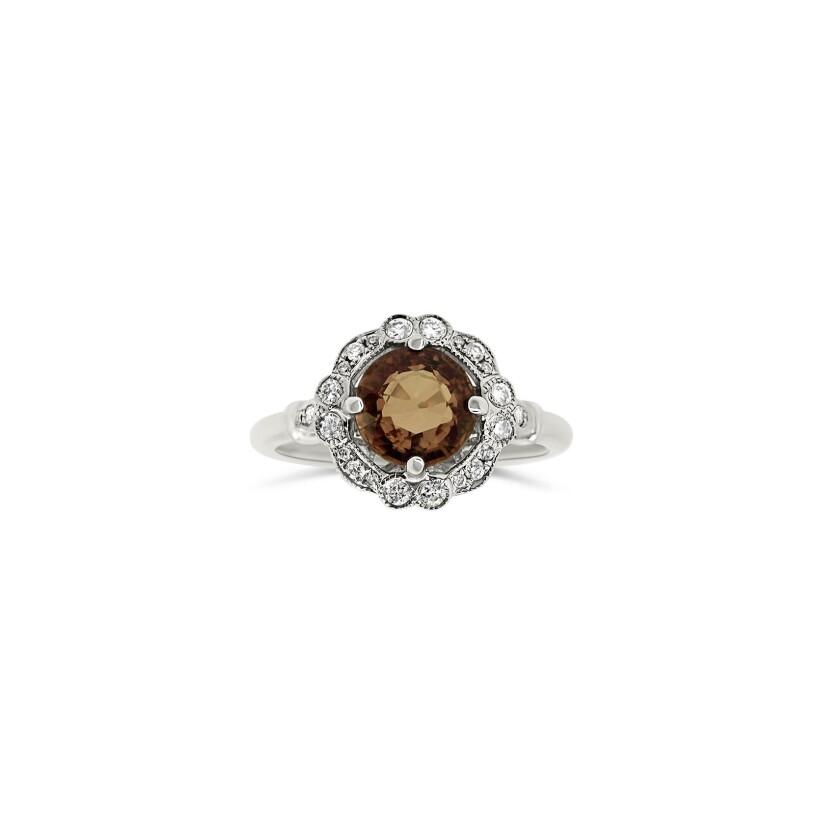 Bague Vaneste en or blanc, saphir et diamants