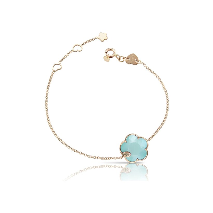Bracelet Pasquale Bruni Petit Joli en or rose, diamants, turquoise et pierre de lune