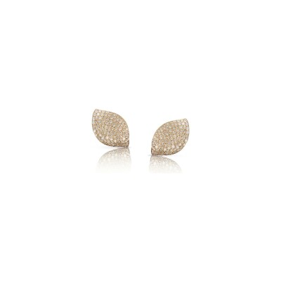 Boucles d'oreilles Pasquale Bruni Aleluia en or rose et diamants