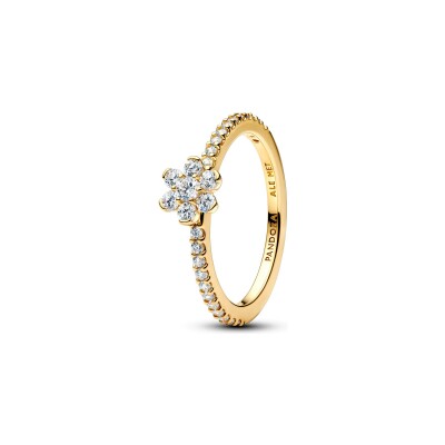 Bague Pandora Timeless Fleur Scintillante en métal doré et oxydes de zirconium, taille 52