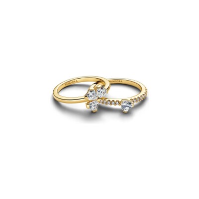 Bague Pandora Timeless Trèfle à Quatre Feuilles Scintillantes en métal doré et oxydes de zirconium, taille 54