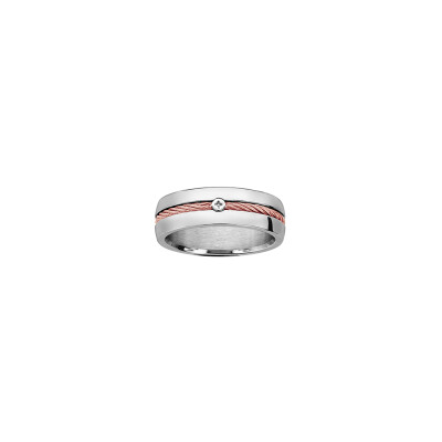 Bague en acier, taille 62