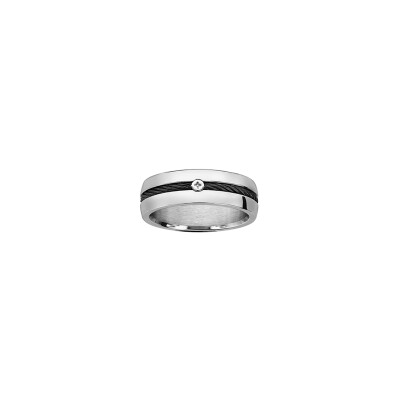 Bague en acier, taille 58