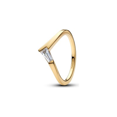 Bague Pandora Timeless Diadème et Baguette Dorée en métal doré et oxyde de zirconium, taille 56