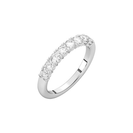 Wedding ring, white gold, diamonds