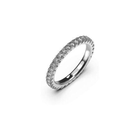 Alliance Isabelle Barrier en or blanc et diamant de 0.4ct, taille 50