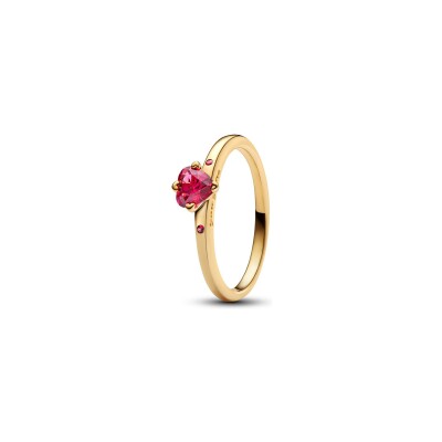 Bague Pandora Moments explosion d'amour en métal doré taille 52