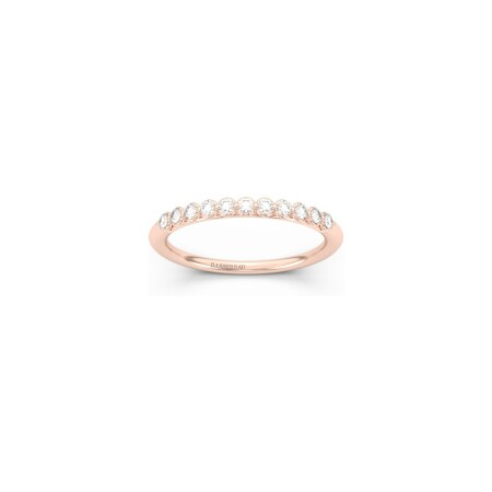 Alliance Infini en or rose et diamants