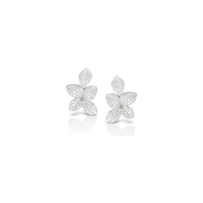 Boucles d'oreilles Pasquale Bruni Giardini Segreti en or blanc et diamants