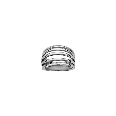 Bague 5 anneaux en acier