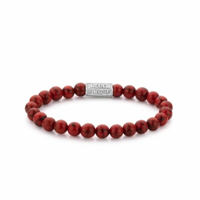 Bracelet Rebel & Rose Stones Only en turquoise rouge