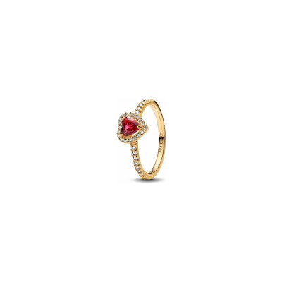 Bague Pandora en métal doré et oxyde de zirconium, taille 54