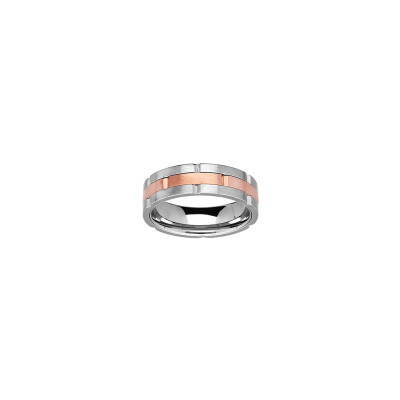 Bague en acier et pvd