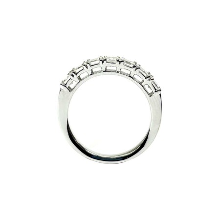 Alliance Isabelle Barrier en or blanc et diamants de 1cts, taille 52