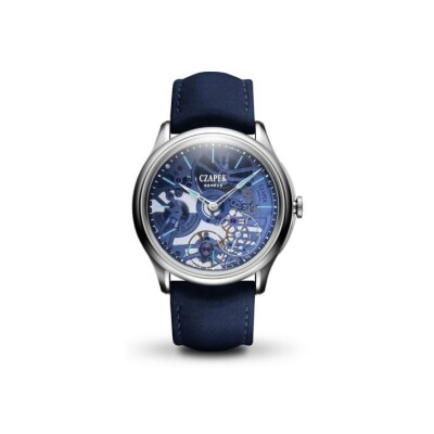 Czapek Promenade Transparencies Aqua Blue watch