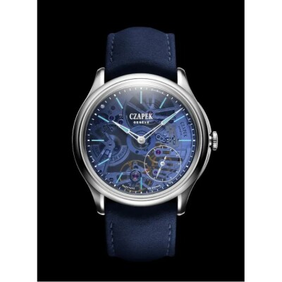 Czapek Promenade Transparencies Aqua Blue watch