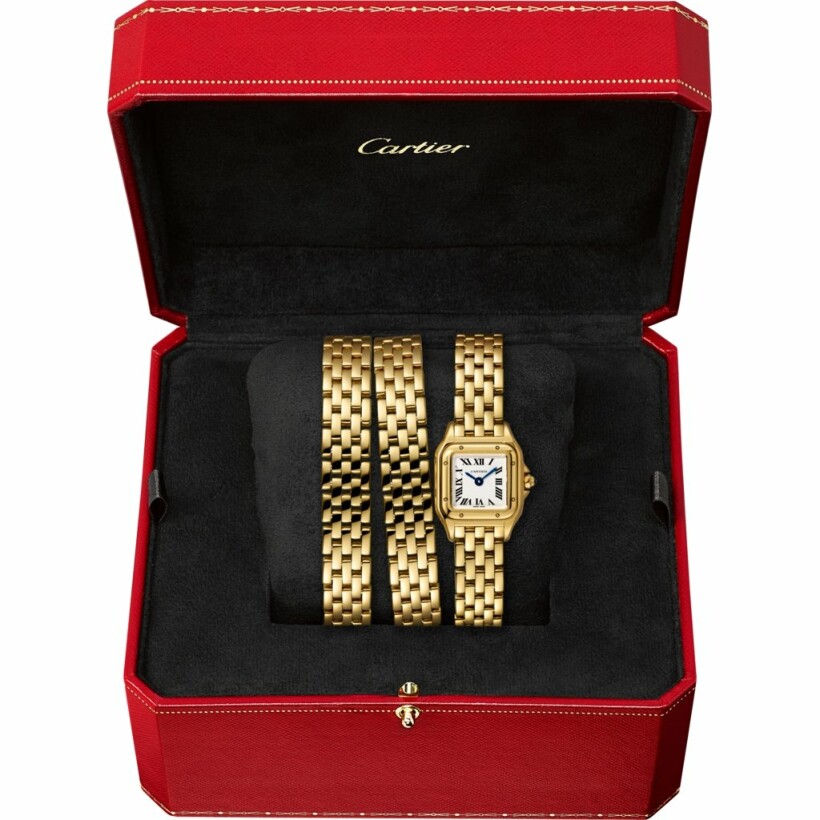Panthère de Cartier watch, Mini model, quartz movement, yellow gold