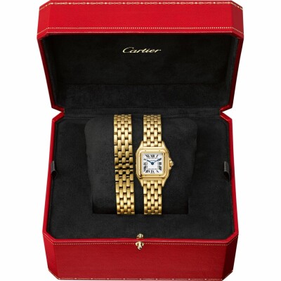 Panthère de Cartier watch, Small model, quartz movement, yellow gold