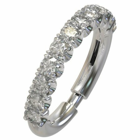 Alliance extensia en or blanc et diamants de 0.5ct