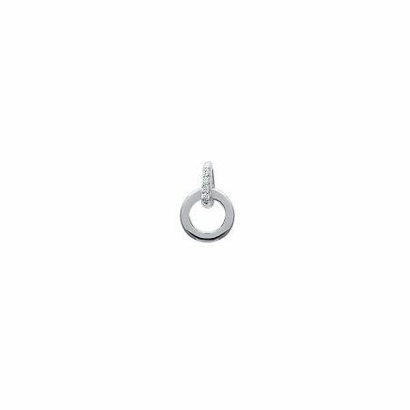 Pendentif en argent et oxydes de zirconium