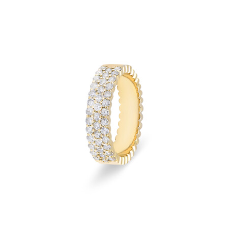 Bague Ruban en or jaune et diamants