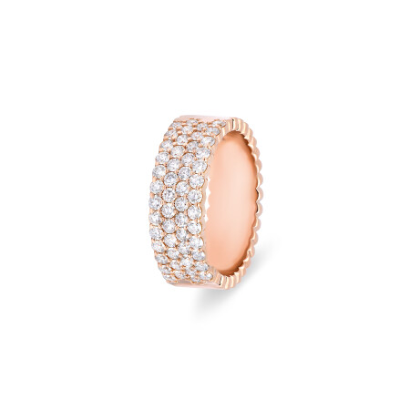 Bague Ruban en or rose et diamants