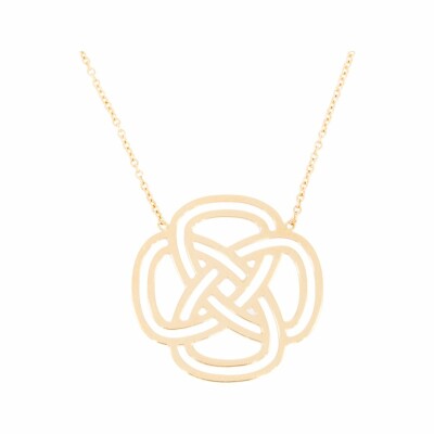 Collier motifs entrelacés en or jaune