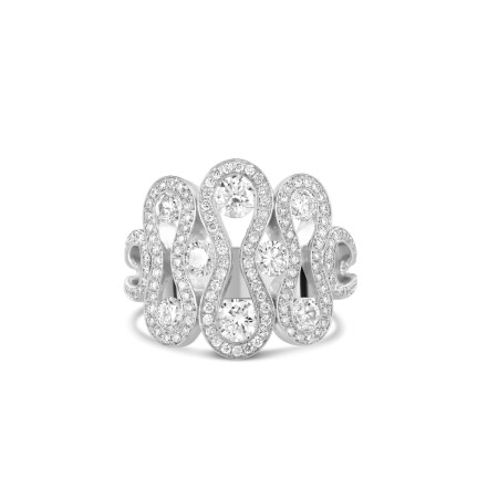 Bague en or blanc et diamants de 1.6cts