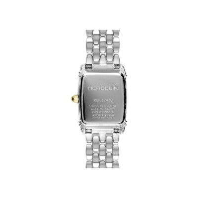 Montre HERBELIN Art Déco Tonneau Quartz 17438BT22