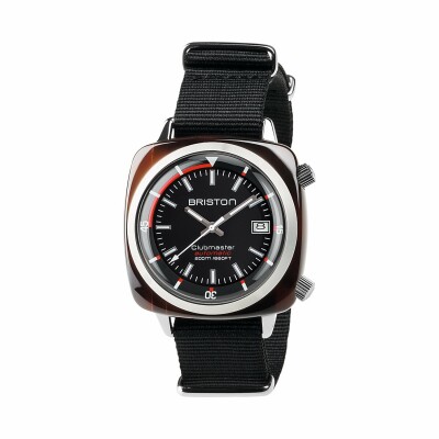 Montre Briston Clubmaster Diver HMS Date Acier et Acétate