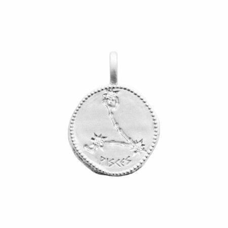 Pendentif Poisson en argent rhodié et oxydes de zirconium