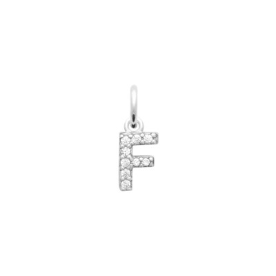 Pendentif en argent et oxydes de zirconium