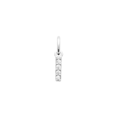 Pendentif en argent et oxydes de zirconium
