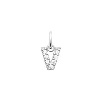 Pendentif en argent et oxydes de zirconium
